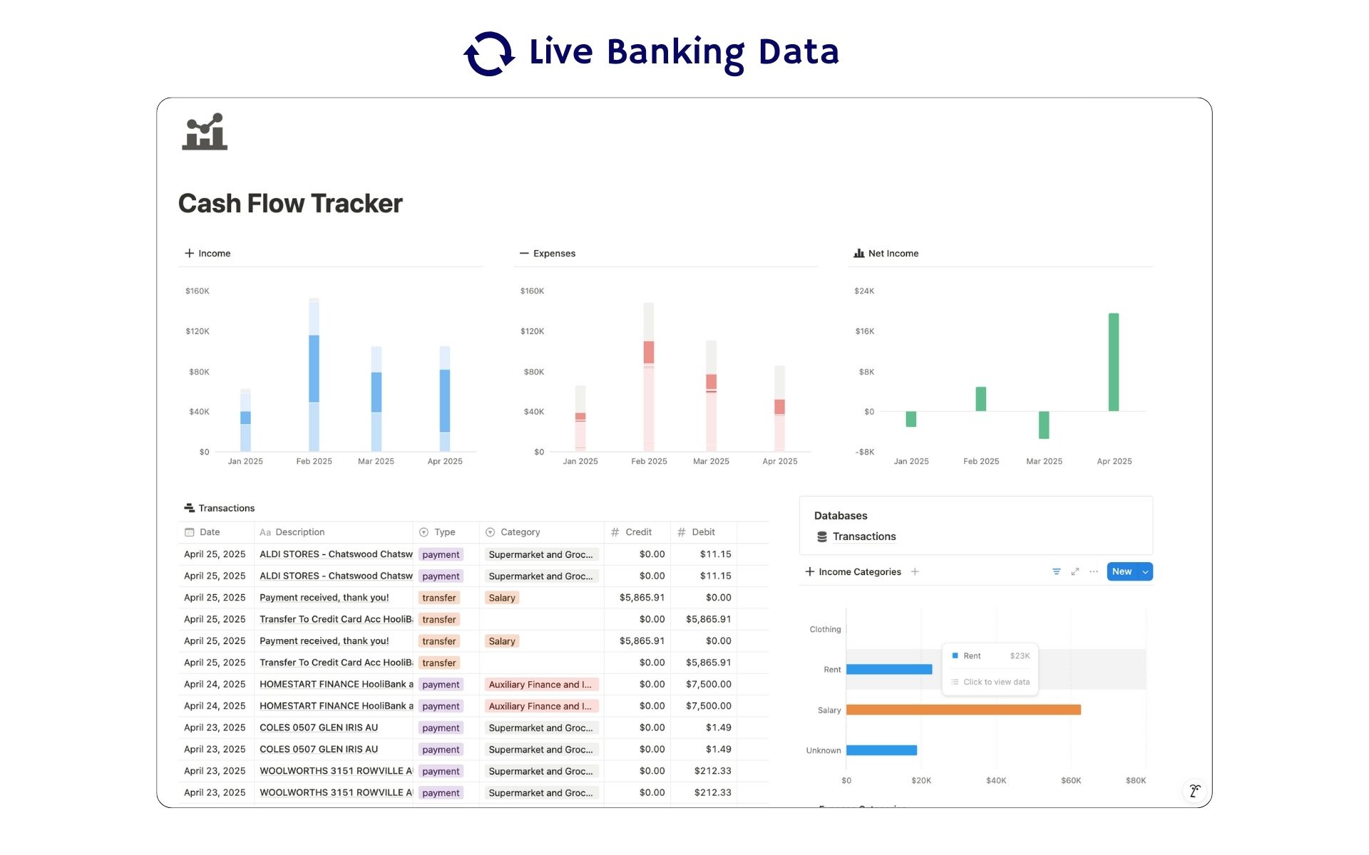Cash Flow Tracker